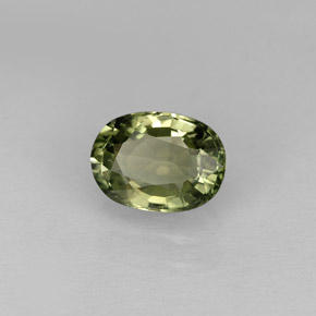 0,98 ctw natürlicher grüner Turmalin, Oval Schliff, VVS