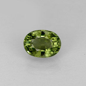 1,03 ctw natürlicher grüner Turmalin, Oval Schliff, VVS