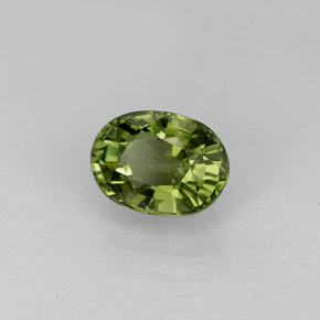 1,03 ctw natürlicher grüner Turmalin, Oval Schliff, VVS