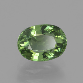 1,07 ctw natürlicher grüner Turmalin, Oval Schliff, VVS