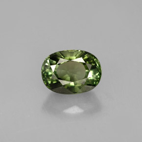 1,13 ctw natürlicher grüner Turmalin, Oval Schliff, VVS