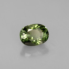 1,13 ctw natürlicher grüner Turmalin, Oval Schliff, VVS
