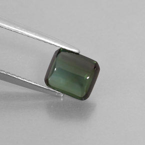 1,66 ctw natürlicher grüner Turmalin, Transparent, Transparent / Lichtdurchlässig