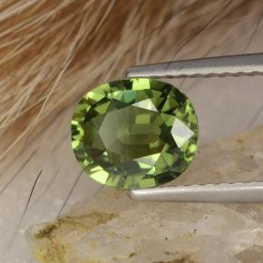1,20 ctw natürlicher grüner Turmalin, Oval Schliff, VVS