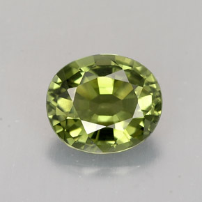 1,33 ctw natürlicher grüner Turmalin, Oval Schliff, VVS
