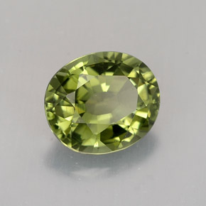 1,33 ctw natürlicher grüner Turmalin, Oval Schliff, VVS