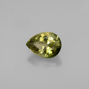 0,81 ctw natürlicher Gold Turmalin, Birnenform, VVS-VS