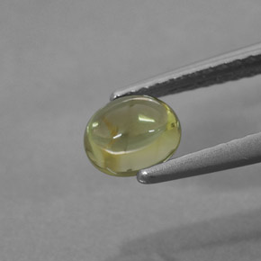 0,62 ctw natürlicher gelber Turmalin, Oval Schliff, Transparent