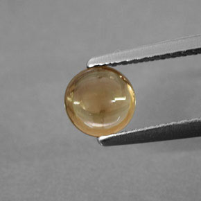 0,74 ctw natürlicher gelber Turmalin, Transparent, Transparent / Lichtdurchlässig