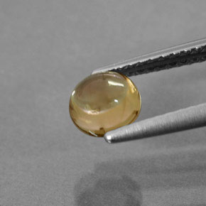 0,74 ctw natürlicher gelber Turmalin, Transparent, Transparent / Lichtdurchlässig