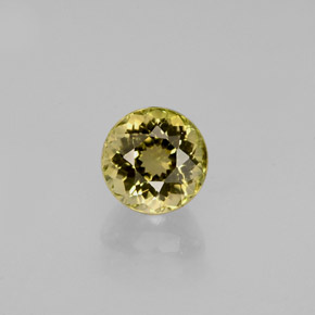 0,82 ctw natürlicher Gold Turmalin, Rundschliff, VVS