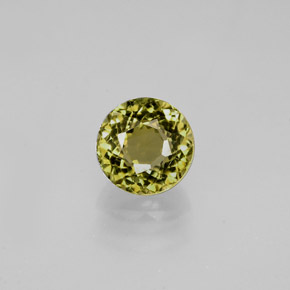 0,77 ctw natürlicher Gold Turmalin, Rundschliff, VVS