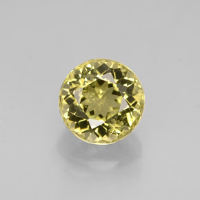 0,98 ctw natürlicher Gold Turmalin, Rundschliff, VVS-VS