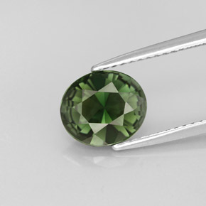 1,76 ctw natürlicher grüner Turmalin, Oval Schliff, VVS