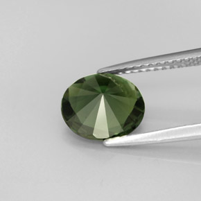 1,76 ctw natürlicher grüner Turmalin, Oval Schliff, VVS