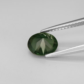 1,09 ctw natürlicher grüner Turmalin, Oval Schliff, VVS-VS