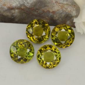 1,74 ct natürliche grüner Turmalin-Edelsteine, Rundschliff, VVS-VS