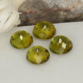 1,74 ct natürliche grüner Turmalin-Edelsteine, Rundschliff, VVS-VS