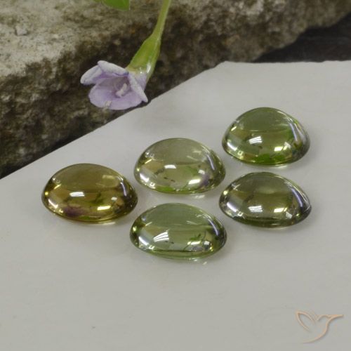 5.25 ct natürliche Mehrfarbig Turmalin-Edelsteine, Oval, Transparent