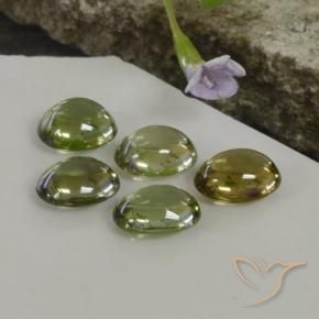 5.25 ct natürliche Mehrfarbig Turmalin-Edelsteine, Oval, Transparent