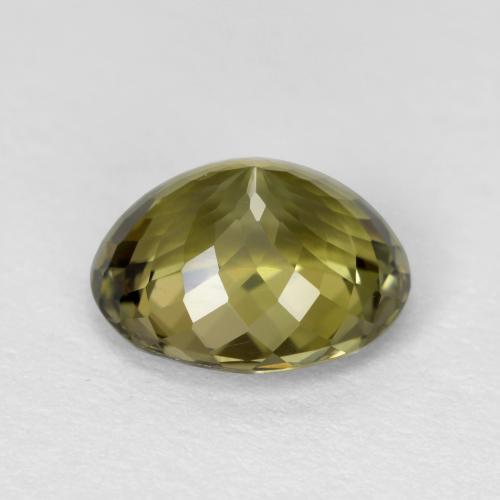 1,59 ctw natürlicher grüner Turmalin, Oval Schliff, VS