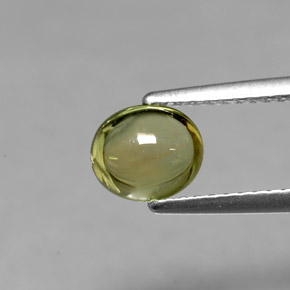 1,14 ctw natürlicher grüner Turmalin, Oval Schliff, Transparent