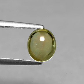 1,14 ctw natürlicher grüner Turmalin, Oval Schliff, Transparent