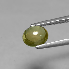 1,14 ctw natürlicher grüner Turmalin, Oval Schliff, Transparent