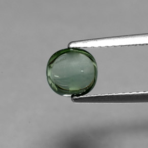 0,97 ctw natürlicher grüner Turmalin, Kissenschliff, Transparent