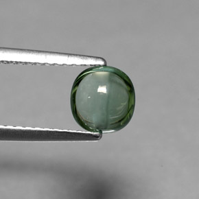 0,97 ctw natürlicher grüner Turmalin, Kissenschliff, Transparent