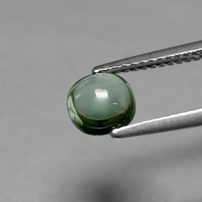 0,97 ctw natürlicher grüner Turmalin, Kissenschliff, Transparent