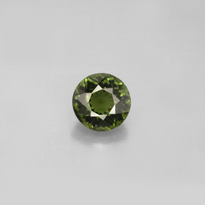 1,04 ctw natürlicher grüner Turmalin, Rundschliff, VVS-VS
