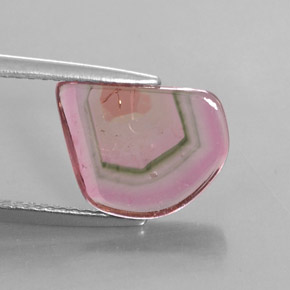 2,74 ctw natürlicher mehrfarbiger Turmalin, Transparent, Transparent / Lichtdurchlässig