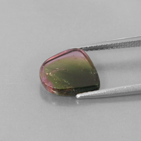 2,24 ctw natürlicher mehrfarbiger Turmalin, Transparent, Transparent / Lichtdurchlässig