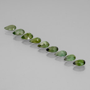 3,52 ct natürliche grüner Turmalin-Edelsteine, Birnenform, VVS-VS