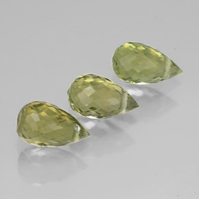 1,68 ct natürliche grüner Turmalin-Edelsteine, Briolette, VS