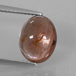 3,30 ctw natürlicher brauner Turmalin, Transparent, Transparent / Lichtdurchlässig