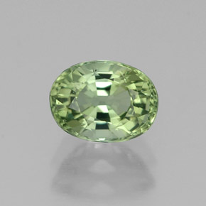1,05 ctw natürlicher grüner Turmalin, Oval Schliff, VVS
