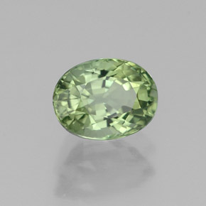 1,05 ctw natürlicher grüner Turmalin, Oval Schliff, VVS