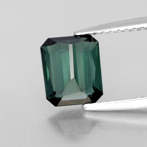 1,53 ctw natürlicher grüner Turmalin, Smaragdschliff, VVS