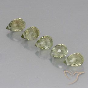 2.48 ct natürliche Salbeigrün Turmalin-Edelsteine, Briolette, VS