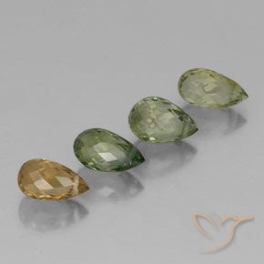 2.52 ct natürliche Mehrfarbig Turmalin-Edelsteine, Briolette, VS