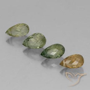 2.52 ct natürliche Mehrfarbig Turmalin-Edelsteine, Briolette, VS