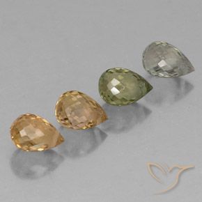 2.68 ct natürliche Mehrfarbig Turmalin-Edelsteine, Briolette, VS