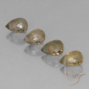 2.10 ct natürliche Mehrfarbig Turmalin-Edelsteine, Briolette, VS