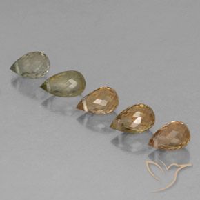 2.67 ct natürliche Mehrfarbig Turmalin-Edelsteine, Briolette, VS