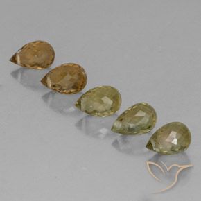 2.79 ct natürliche Mehrfarbig Turmalin-Edelsteine, Briolette, VS