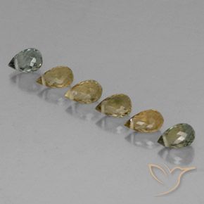2.70 ct natürliche Mehrfarbig Turmalin-Edelsteine, Briolette, VS