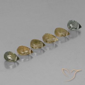 2.70 ct natürliche Mehrfarbig Turmalin-Edelsteine, Briolette, VS