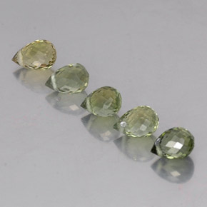2.16 ct natürliche Helles Waldgrün Turmalin-Edelsteine, Briolette, VS